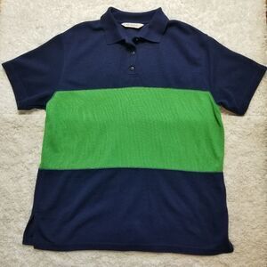 Bechamel Polo Shirt Navy Green XL